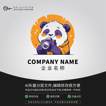 熊猫摄影文旅LOGO