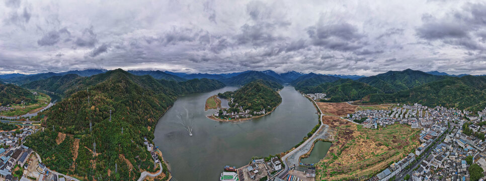 新安江山水画廊自然风光全景