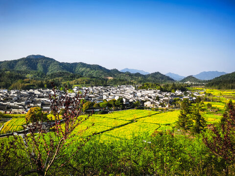 安徽宏村全景视野