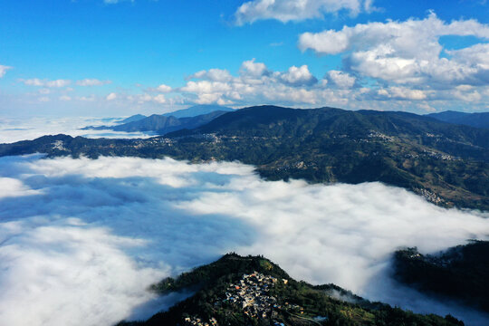 梯田云海