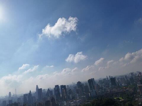 广州越秀俯瞰城市