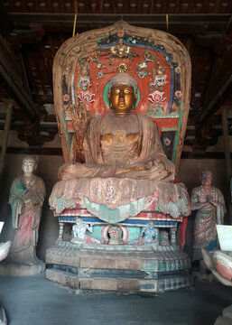 五台山南禅寺的唐代彩塑