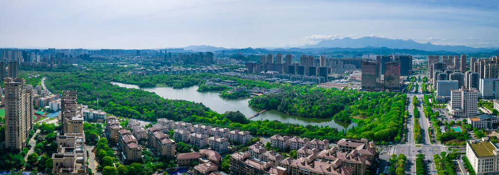 上饶龙潭湖全景图