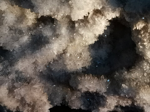 天然水晶矿石样本水晶集合体