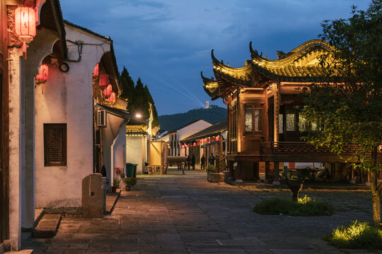 上虞丰惠古城夜景