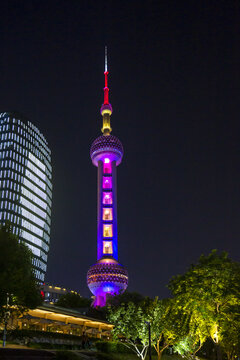 上海东方明珠夜景