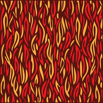 红黄波纹图案火焰花纹图案
