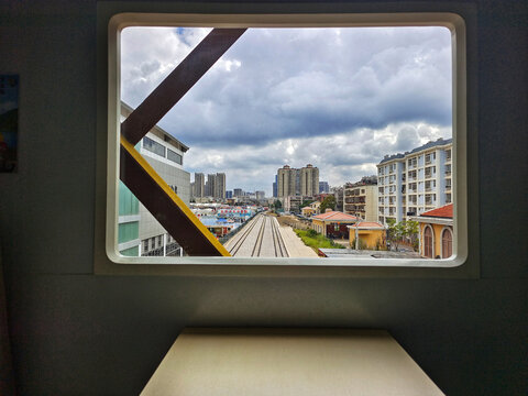 昆明铁路博物馆机车窗户