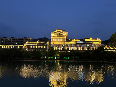 贵州镇远古镇夜景