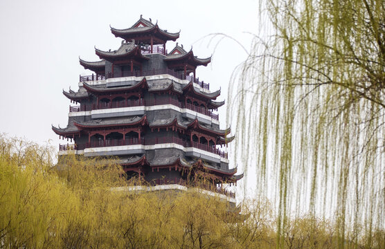 枣庄地标建筑翼云阁