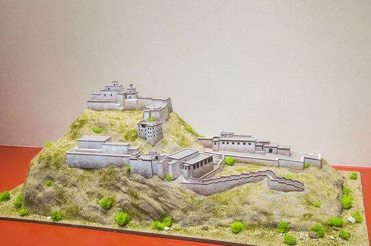 江孜古堡建筑模型