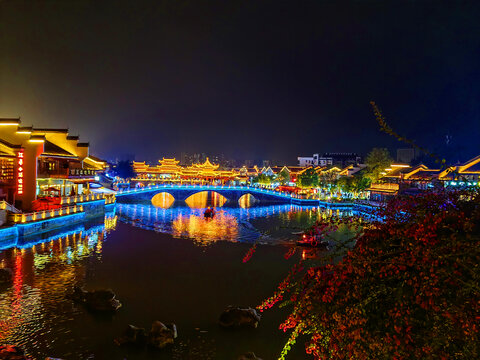 崇左太平古城夜景