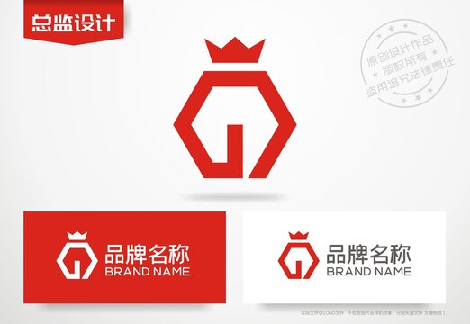 字母G设计logo标志设计