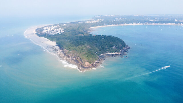 4K北海涠洲岛鳄鱼山航拍