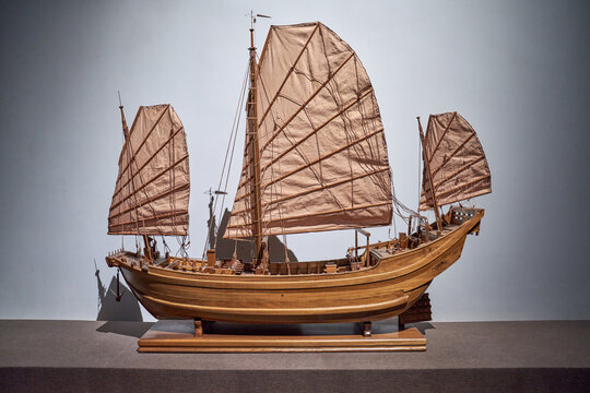 明清广船模型