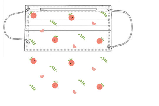 可爱橘子儿童口罩口罩