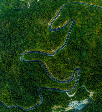 肥东县浮槎山盘山公路