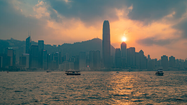 香港日落