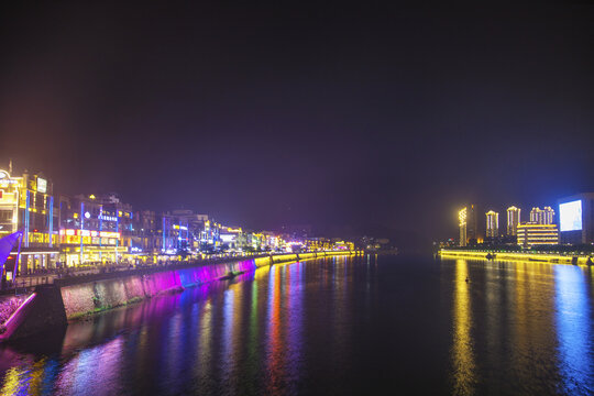 广东韶关市夜景