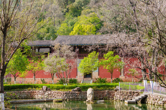 玉溪九龙池古建筑群景观