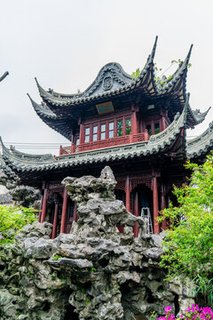 中式园林风景镜头