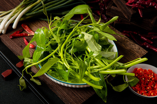 麻辣烫菜品空心菜