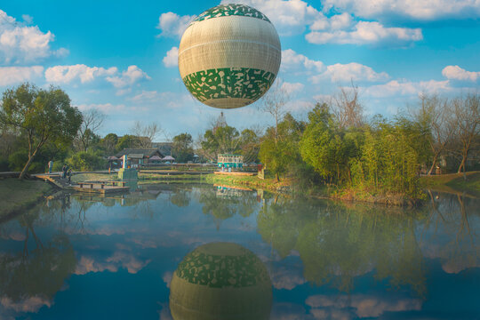 杭州西溪湿地氢气球
