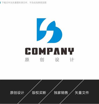BS字母logo设计
