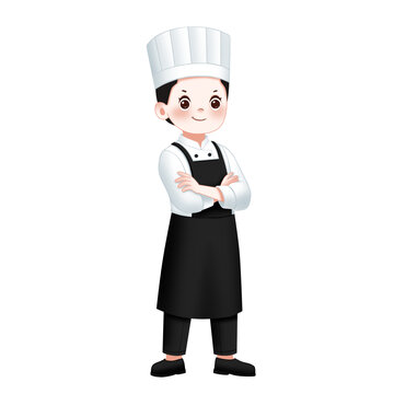 厨师卡通人物形象LOGO设计