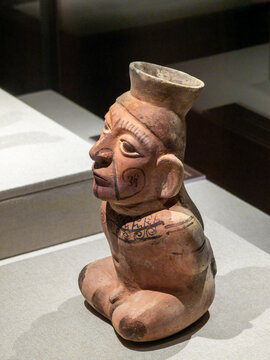 博物馆展出的秘鲁印加文物