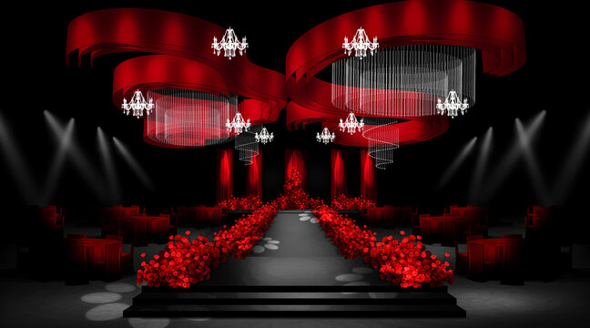 黑红色水晶婚礼