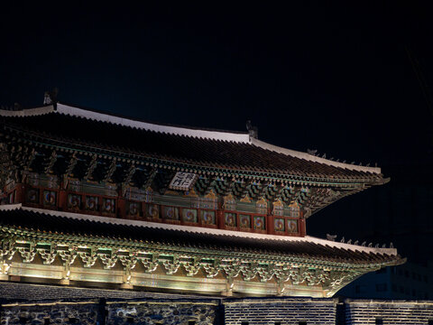 韩国首尔东大门兴仁之门夜景