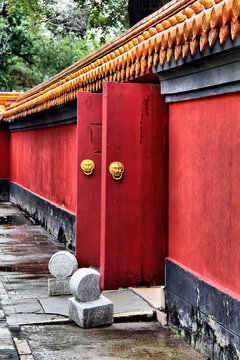 文庙红墙黄瓦