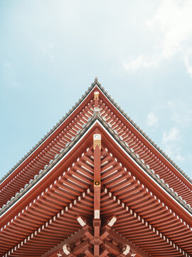 建筑对称特写