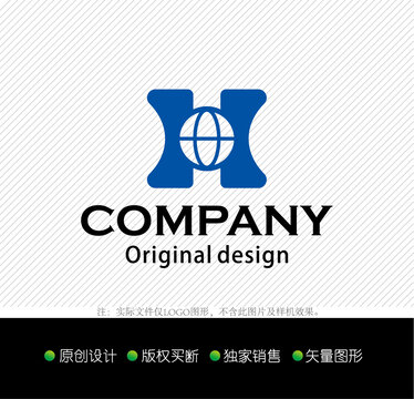 H字母logo设计