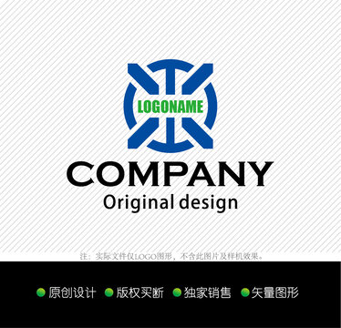 HX字母logo设计