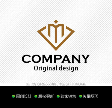 M字母logo设计