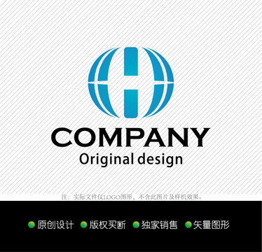 H字母logo设计