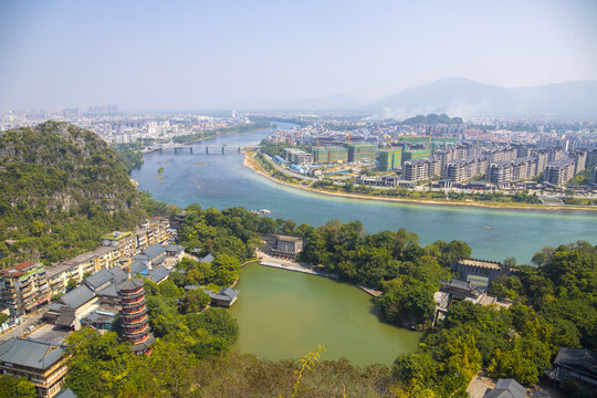 中国广西桂林叠彩山