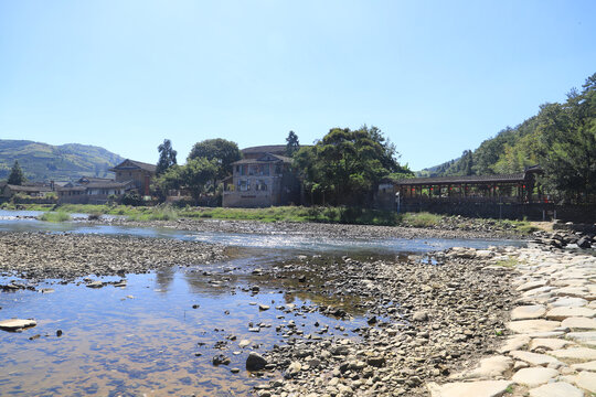 中国福建漳州南靖土楼云水谣景区