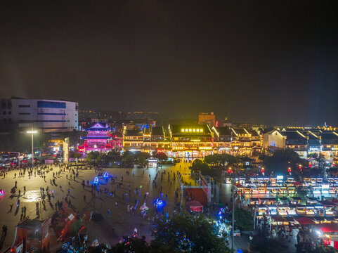 湖南岳阳城市夜景