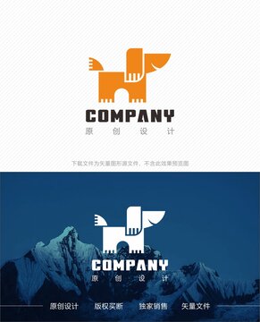 宠物狗logo设计