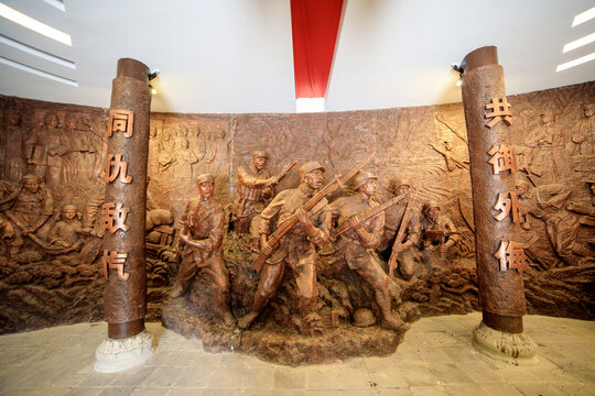 抗日战争雕塑