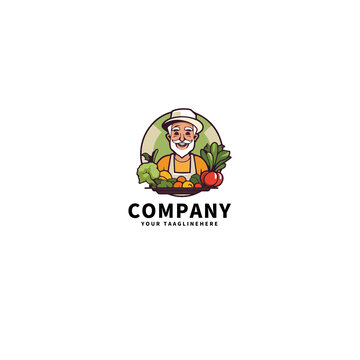 老农蔬菜店logo