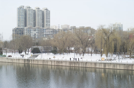 冬日汾河公园