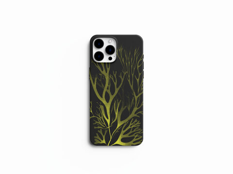 水下生物水蕨水墨图案手机壳图案