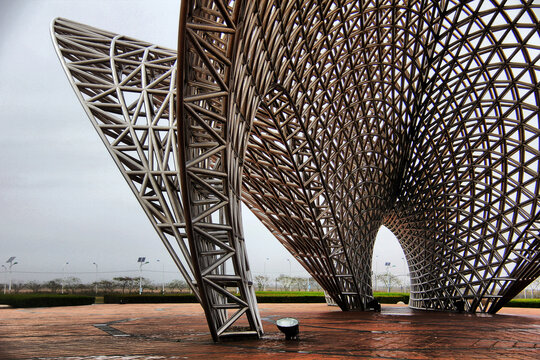 上海南汇嘴观海公园雕塑