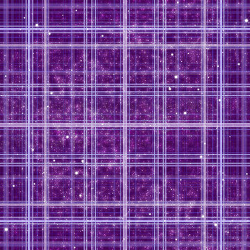 紫色立体方格星空