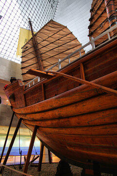 中国古木帆船