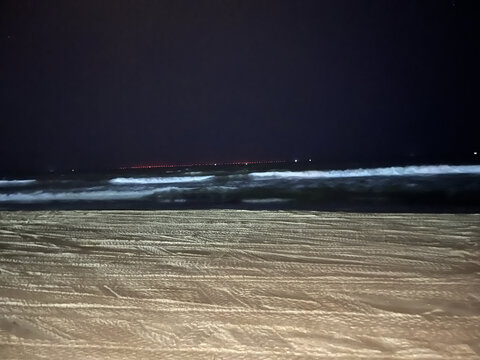 中国最美十大海岛海陵岛沙滩夜景